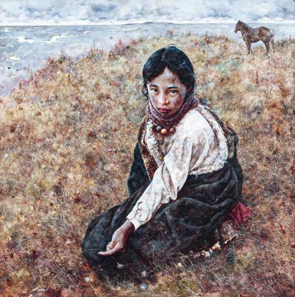 華藝國際?艾軒???AI XUAN   (b.1947) 荒原的黎明