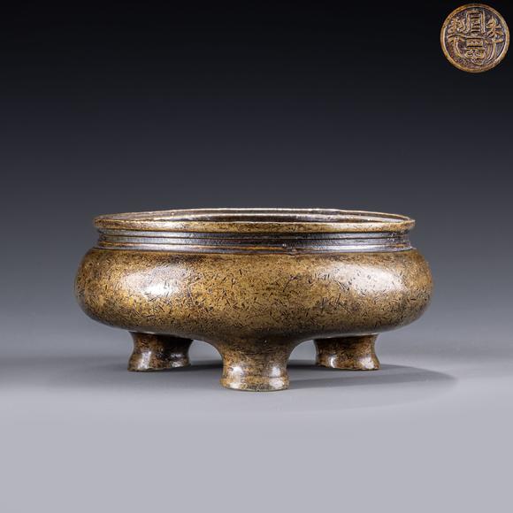 大阪美術(shù)商會(huì)明宣德 古銅鬲式爐