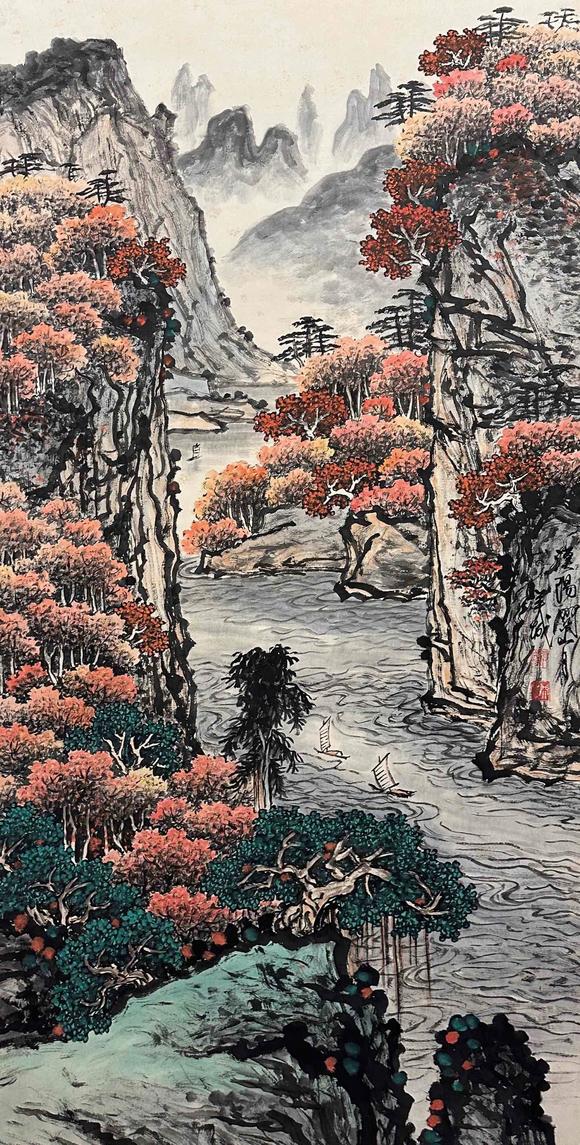 東京國際拍賣關山月 山水