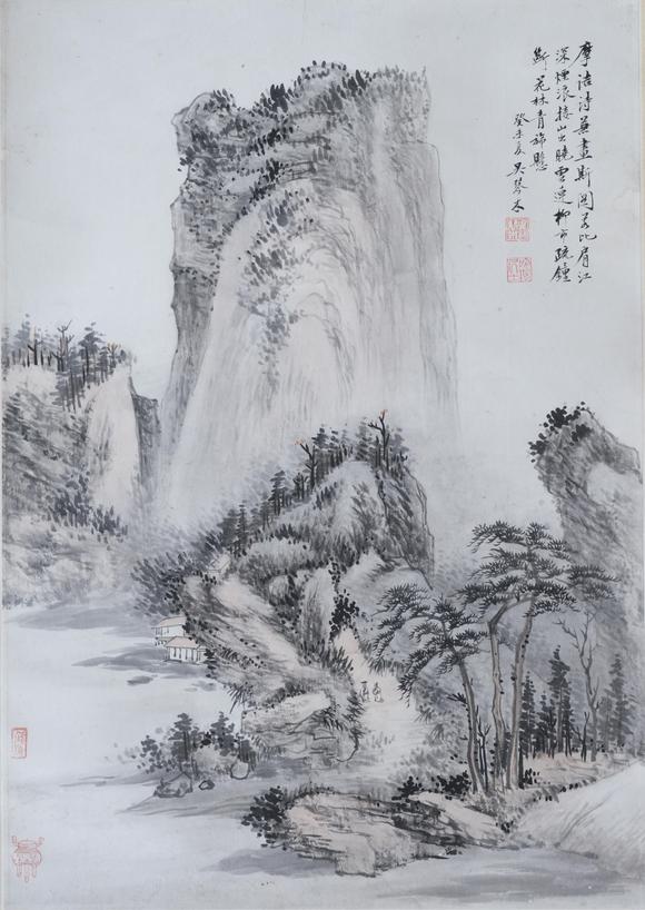 揚州正德吳琴木 山水