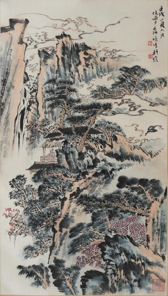 揚(yáng)州正德陸儼少 山水