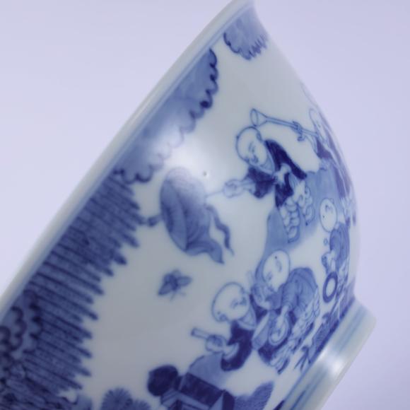 北京嘉翰青花嬰戲紋碗