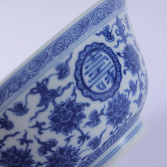 北京嘉翰青花萬壽無疆紋碗