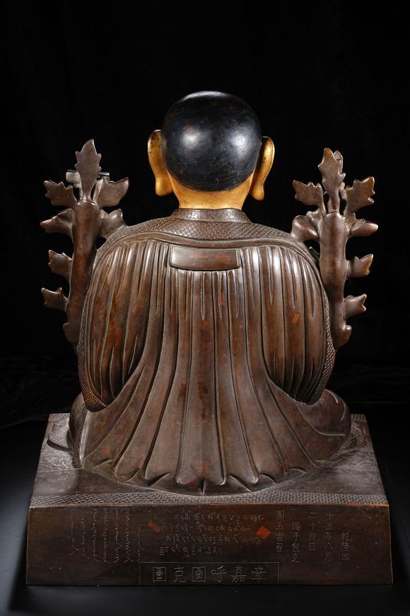 日本東海名古屋大清乾隆年敬造 六品佛上師造像