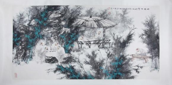 東京新世紀(jì)王明明 竹林七賢圖