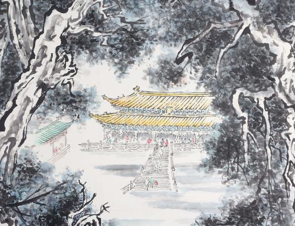 東京新世紀(jì)張登堂 山水