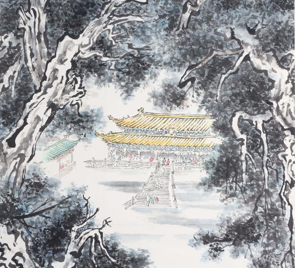 東京新世紀(jì)張登堂 山水