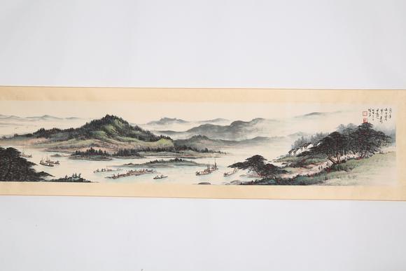 千美會(huì)黎雄才紙本山水圖畫(huà)