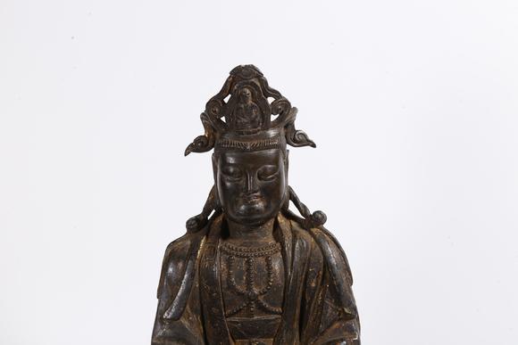 弘楊株式會(huì)社銅漆金觀音造像
