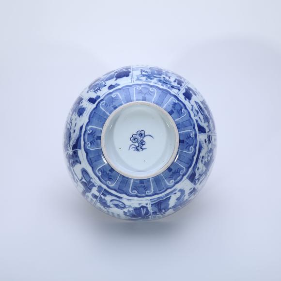 鐮倉美術(shù)清康熙 青花飲中八仙圖碗
