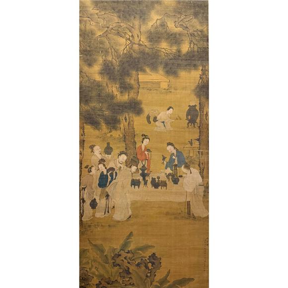 鐮倉美術劉松年 賞古圖