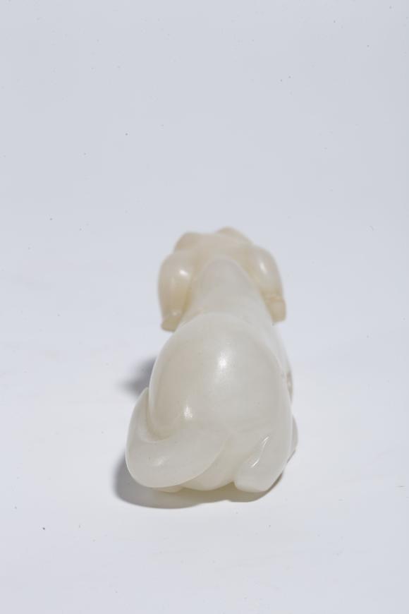 弘楊株式會社和田玉雕獸形擺件