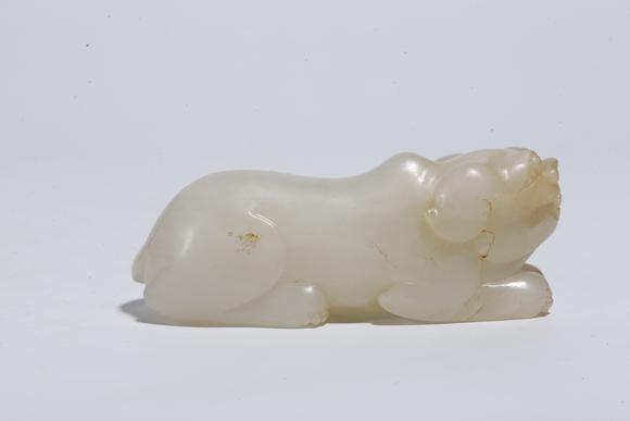 弘楊株式會社和田玉雕獸形擺件