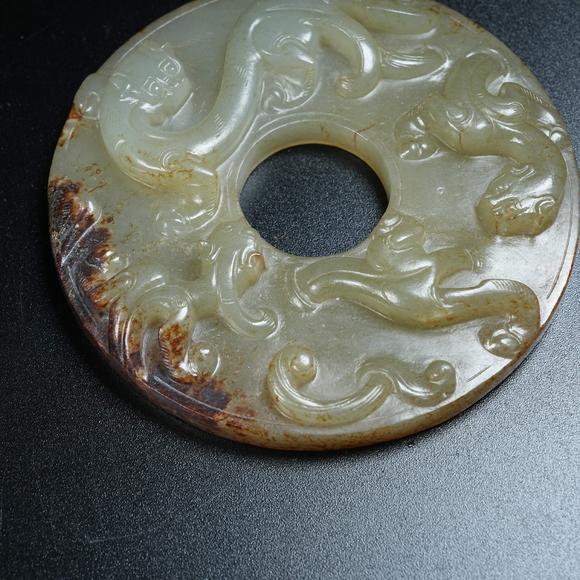 弘楊株式會(huì)社高古玉螭龍璧