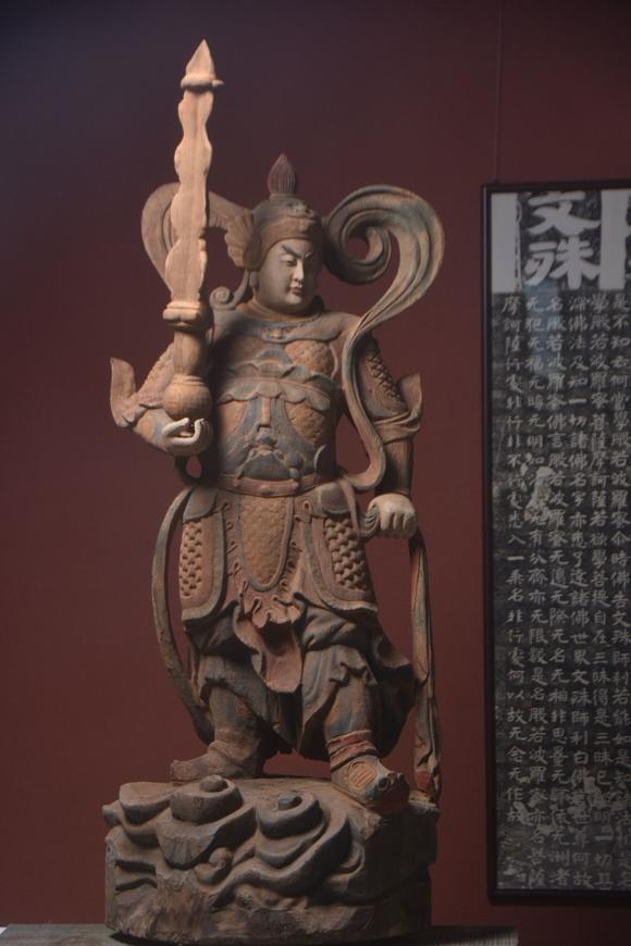 東京蕓術(shù)老木雕～祛邪除魔【韋陀菩薩】