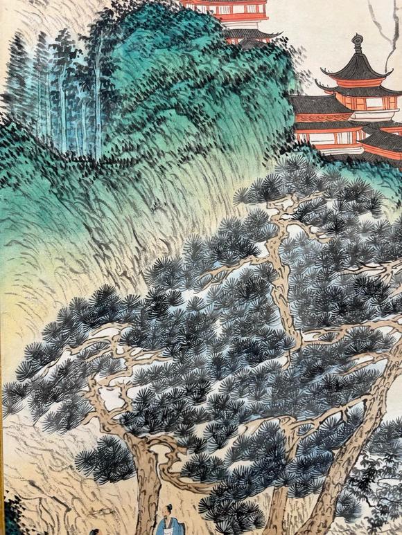 日本松町古美溥儒 山水人物作品