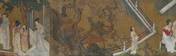 日本松町古美周文矩 傾國(guó)之色百美圖卷