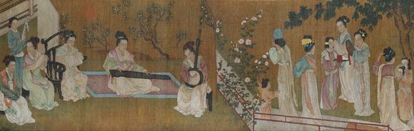 日本松町古美周文矩 傾國之色百美圖卷