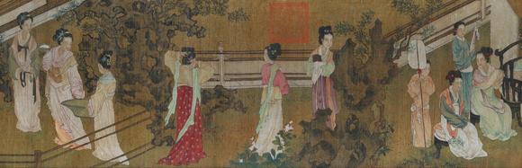 日本松町古美周文矩 傾國(guó)之色百美圖卷
