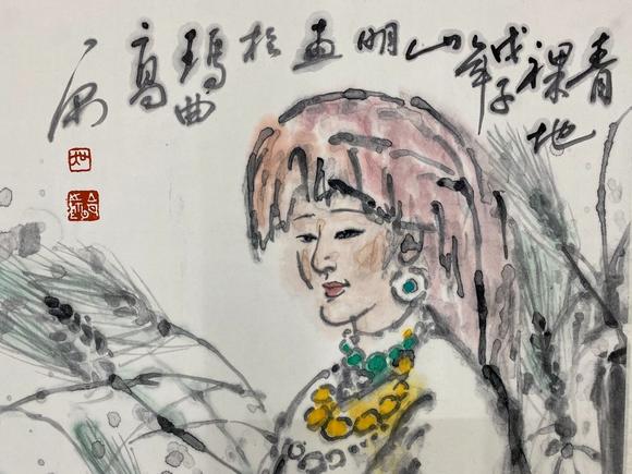 日本松町古美吳山明 青稞地