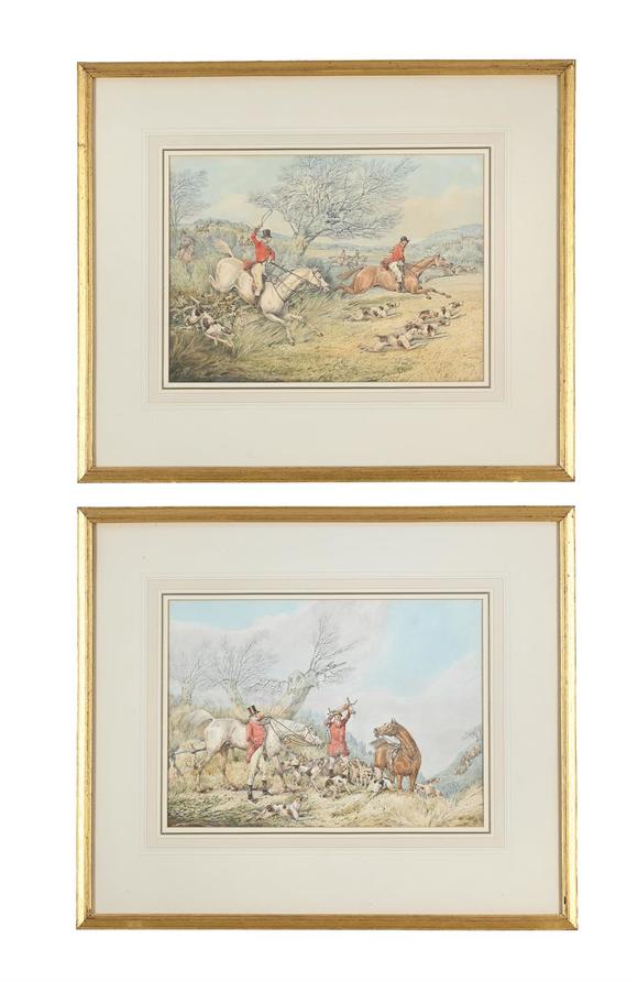 DreweattsHENRY ALKEN THE ELDER (BRITISH 1774-1850), A COLLECTION OF SEVEN HUNTING SCENES