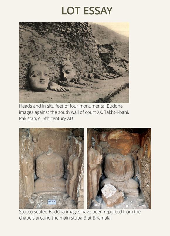 Galerie ZackeTHE MONUMENTAL AND HIGHLY IMPORTANT ‘KIENZLE’ STUCCO STATUE OF BUDDHA GANDHARA, PROBABLY HADDA, CIRCA 3RD-5TH CENTURY