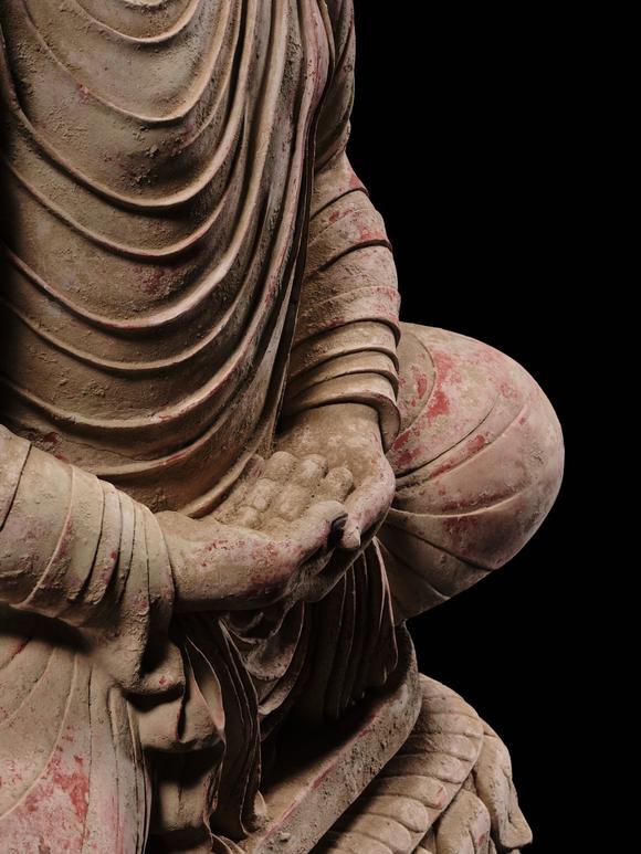 Galerie ZackeTHE MONUMENTAL AND HIGHLY IMPORTANT ‘KIENZLE’ STUCCO STATUE OF BUDDHA GANDHARA, PROBABLY HADDA, CIRCA 3RD-5TH CENTURY