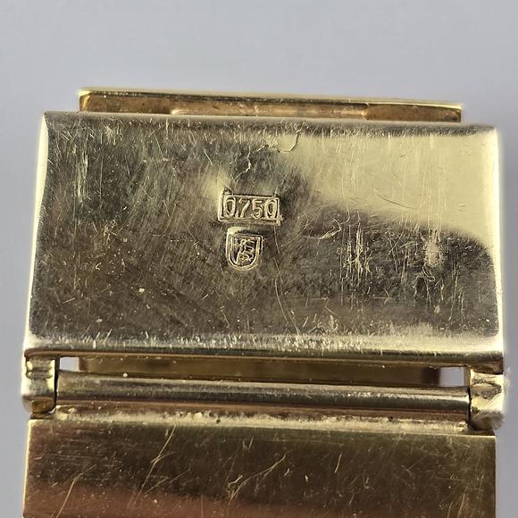 Auktionshaus BlankLuxus-Herrenarmbanduhr mit Diamantbesatz EBEL - Jumbo, 1970er Jahre,