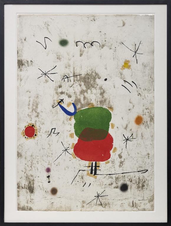 RoseberysJoan Miró,?
Spanish 1893-1983,?

Maquette for Persontage I Estels I,
