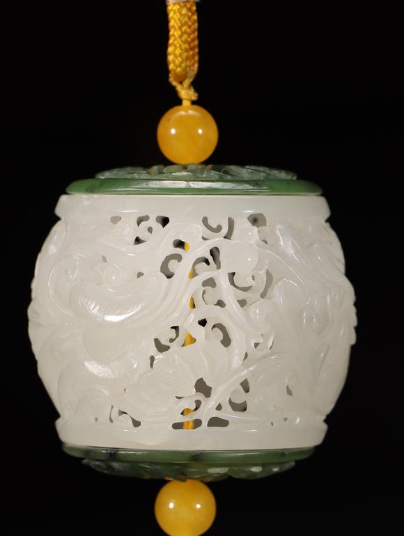 You Need舊藏 和田玉鏤空龍鳳呈祥香囊