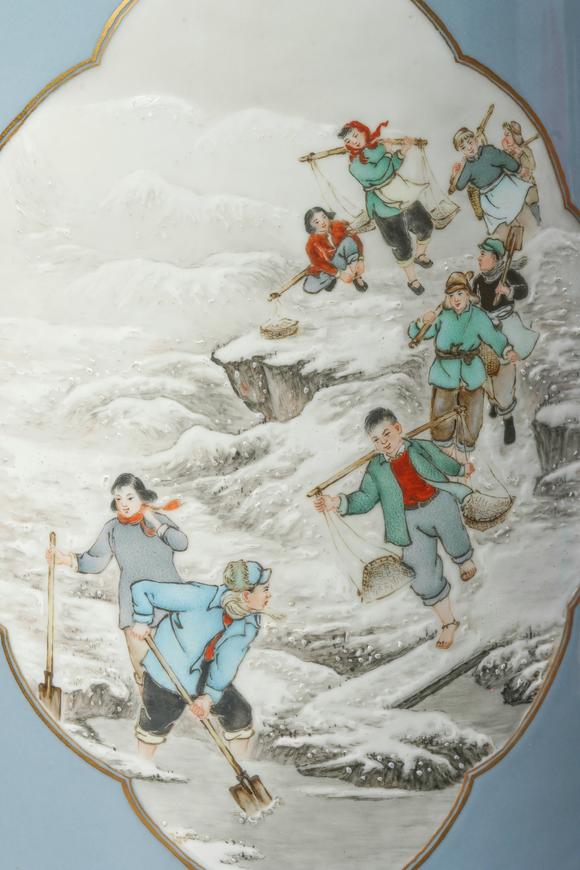 You Need 一九六二年 雪景人物燈籠瓶