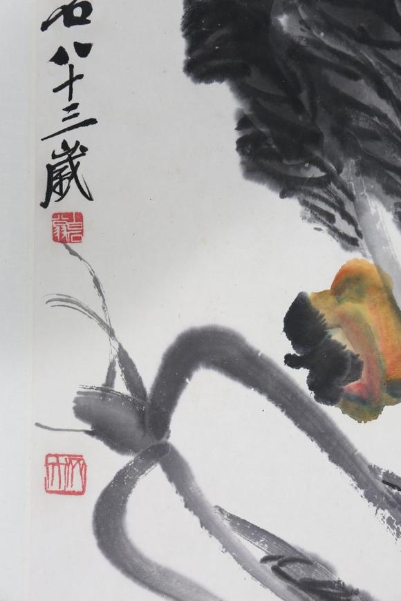 東京SAKURA拍賣（東京櫻花拍賣）齊白石 柿子白菜
