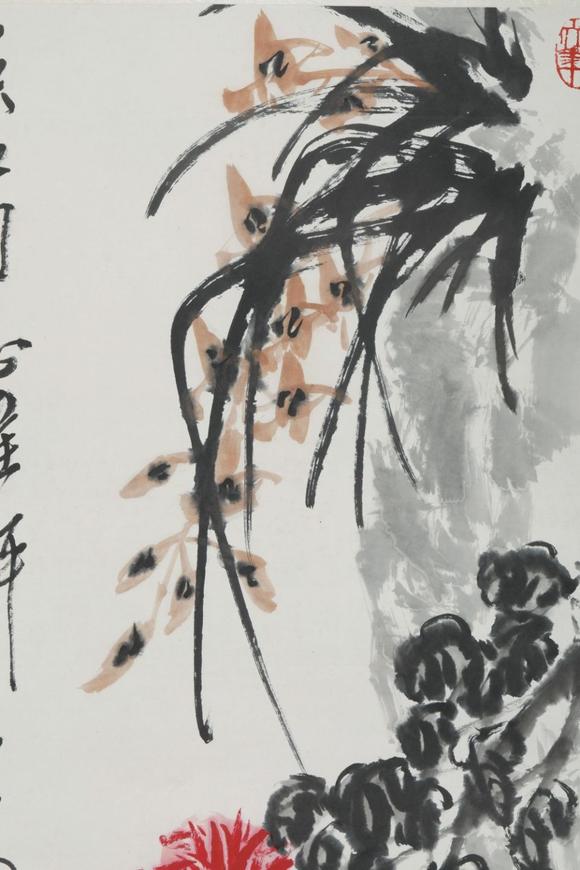 東京SAKURA拍賣(mài)（東京櫻花拍賣(mài)）陳大羽 蘭石菊花 吳江上款