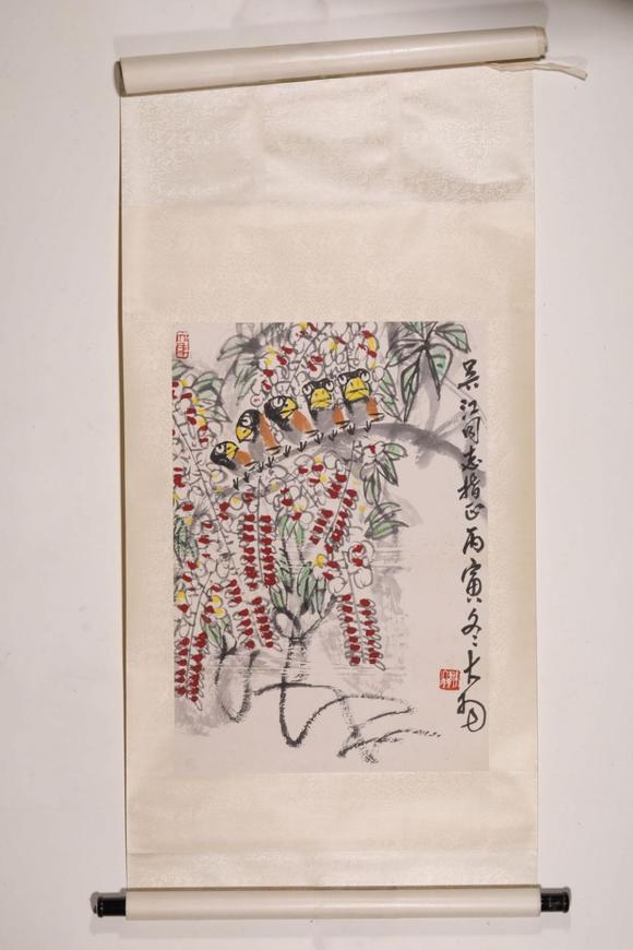 東京SAKURA拍賣（東京櫻花拍賣）陳大羽 花鳥 吳江上款