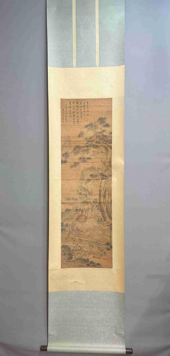 日本松町古美趙孟頫 松下駿馬圖