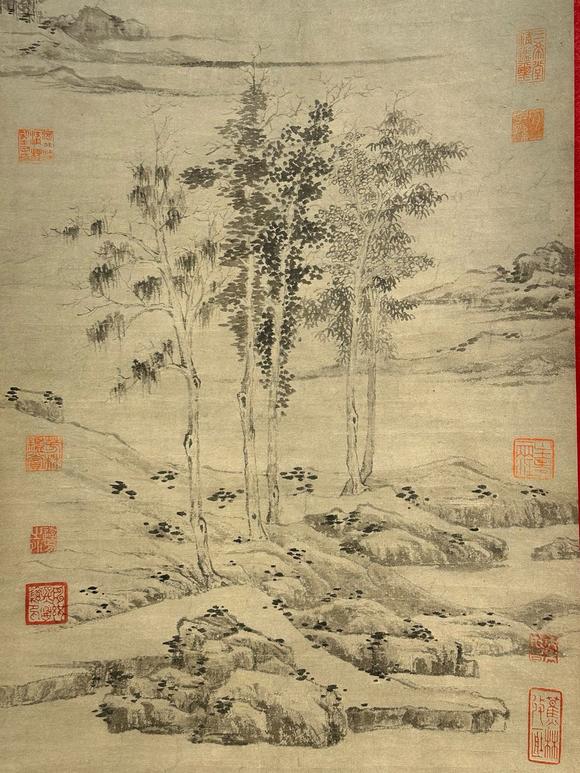 日本松町古美倪瓚 虞山林壑圖