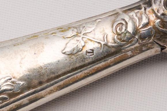 Coronari Auctions BVA French 12-piece silver-plated cutlery set, Christofle, and two butter knives with a German silver handle, 20th C.
