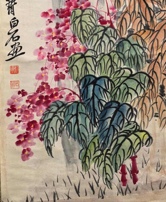 日本松町古美齊白石 花鳥