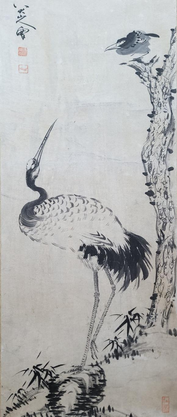 日本松町古美八大山人 松鶴延年