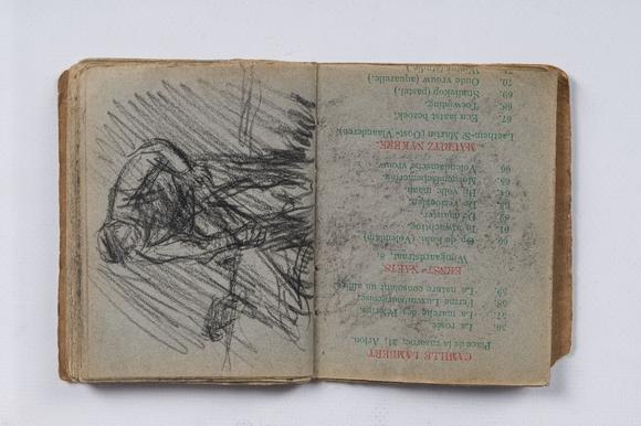 Coronari Auctions BVEugeen Van Mieghem (1875-1930): A sketchbook with scenes of daily life in Antwerp, charcoal and pastel, dated 22 and 23 August 1901