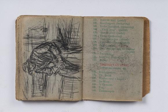 Coronari Auctions BVEugeen Van Mieghem (1875-1930): A sketchbook with scenes of daily life in Antwerp, charcoal and pastel, dated 22 and 23 August 1901