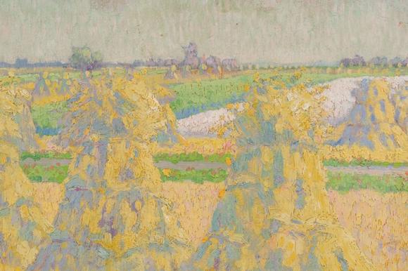 Coronari Auctions BVEmile Claus (1849-1924): Haystacks in a summer landscape, oil on panel
