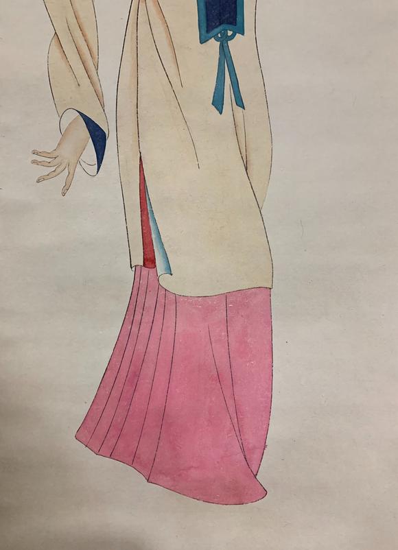 日本松町古美張大千 仕女