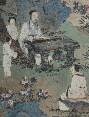 日本松町古美仇英 山水人物