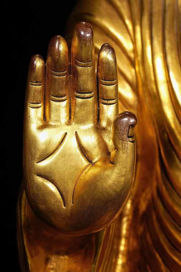 JUBAO HALL AUCTION HOUSE INCMing Dynasty Gilt-Bronze Standing Buddha Shakyamuni