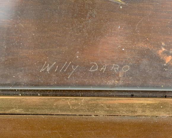 Loeckx AuctioneersWilly Daro: coffee table and side table with engra…