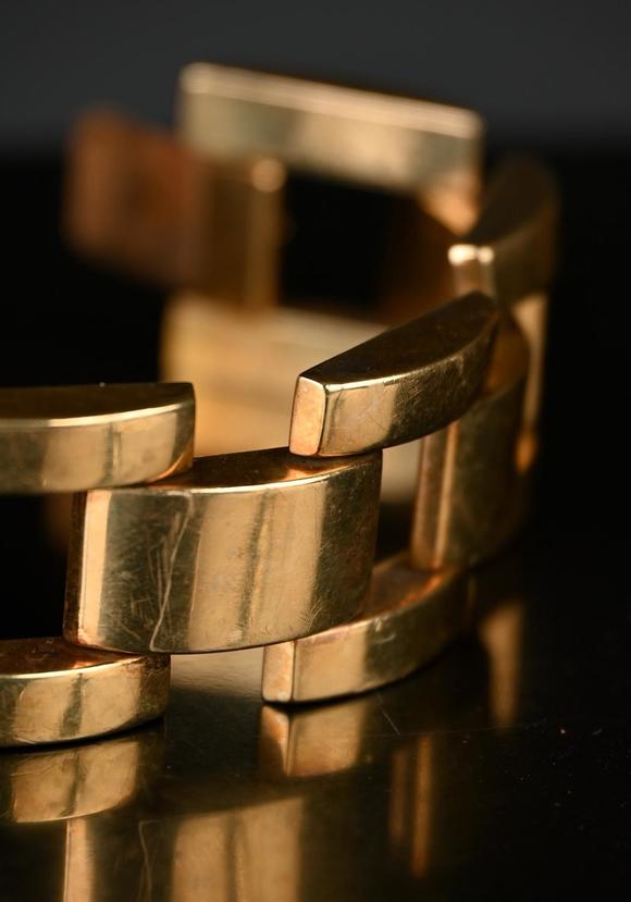 Loeckx AuctioneersA 1950s yellow gold bracelet (no hallmarks) (*)…