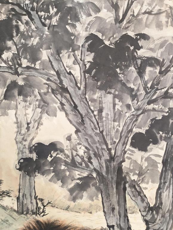 日本松町古美黃君璧 獅子
