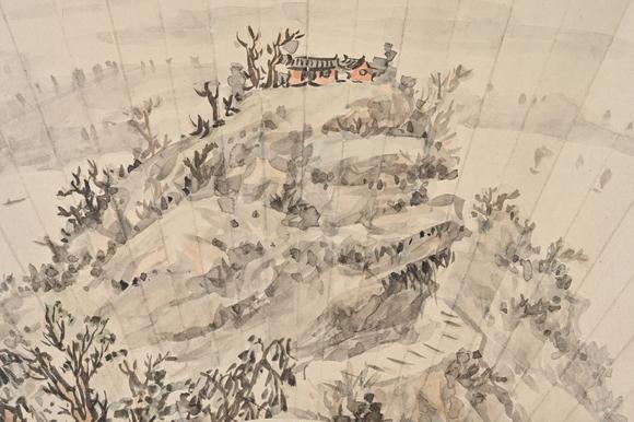 三杉美術(shù)黃賓虹 湖上清秋