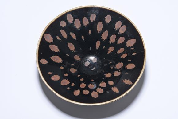 三杉美術(shù)宋 黑釉帶斑盌